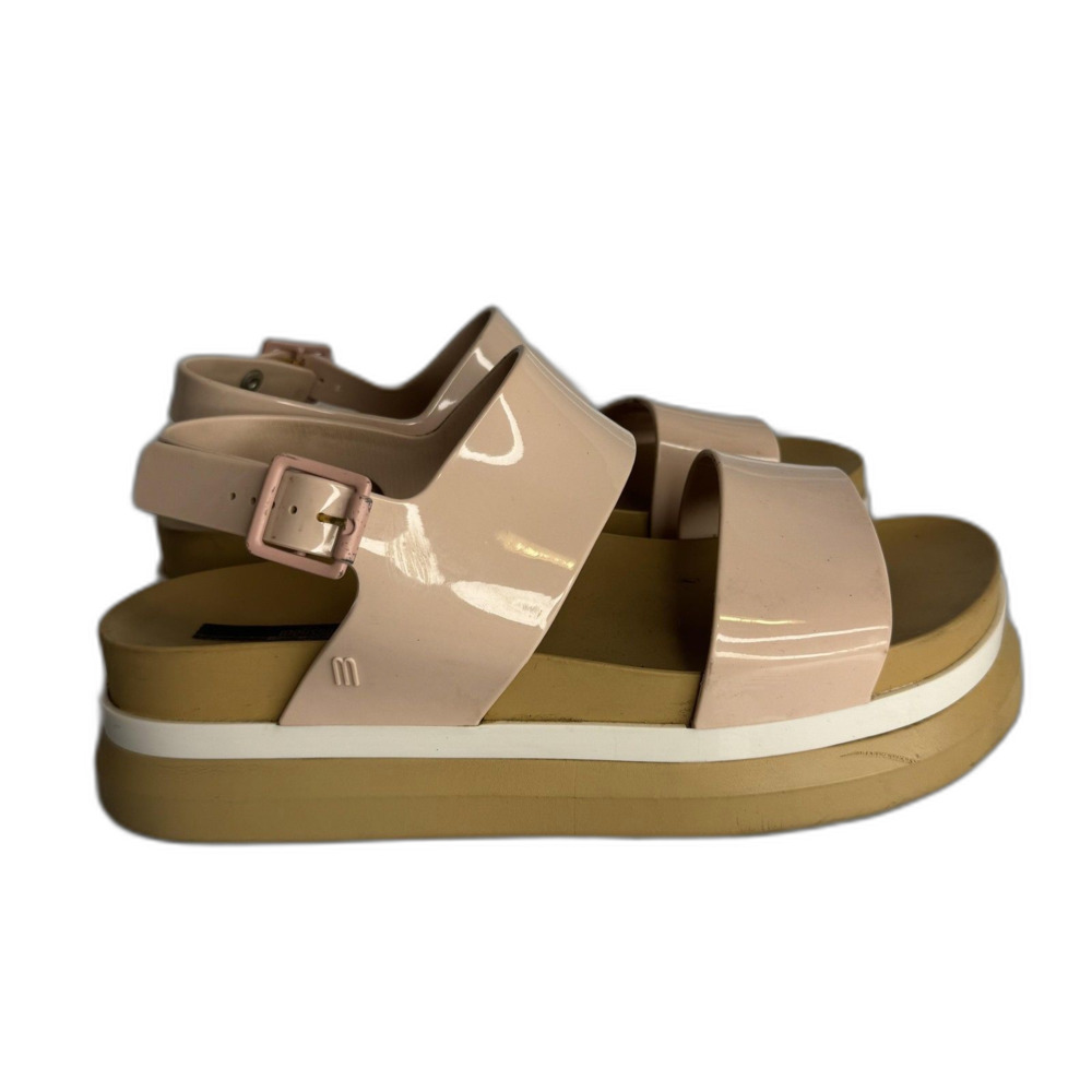 Melissa Sandals Womens Size 10 Blush Pink Platform Flatform Jelly PVC Slingback - Picture 6 of 10